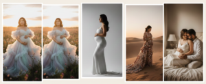 Trending Maternity Shoot Themes & Gowns for 2025